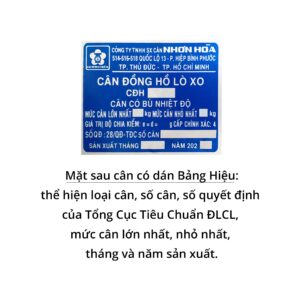 Cân NHơn Hòa 120 Kg 11 Inches 5 Cân NHơn Hòa 120 Kg 11 Inches