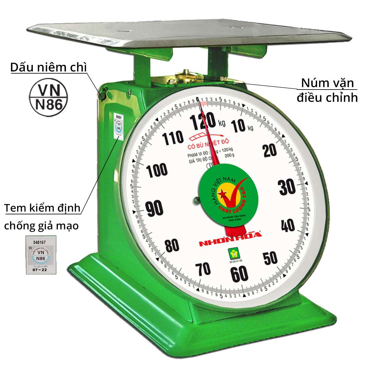 Cân NHơn Hòa 120 Kg 11 Inches 1 Cân NHơn Hòa 120 Kg 11 Inches