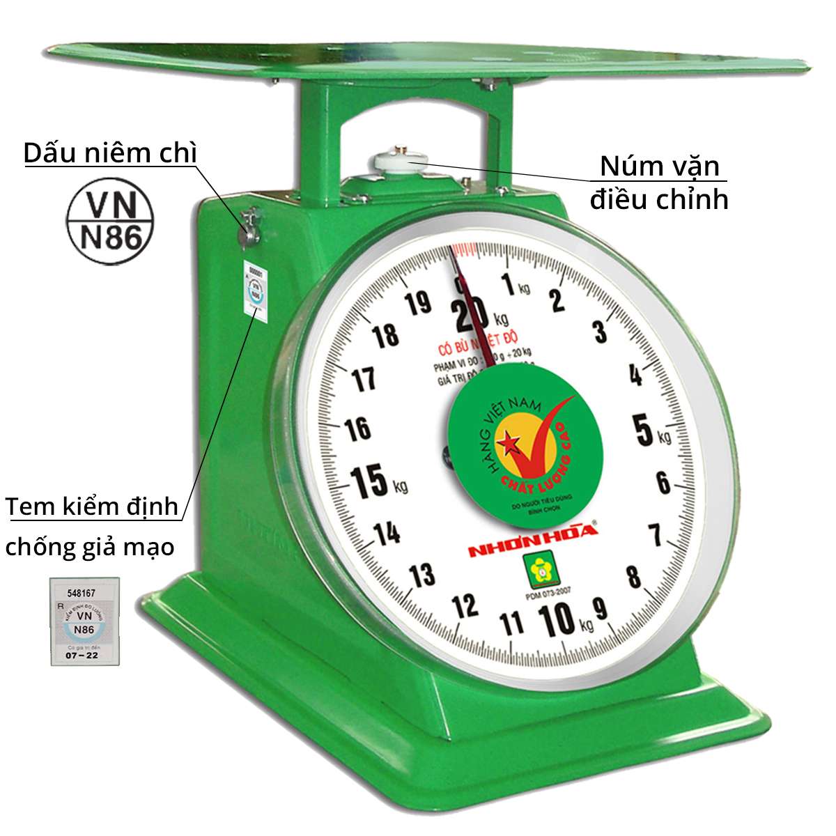 Cân Nhơn Hòa 20 Kg 1 Cân Nhơn Hòa 20 Kg