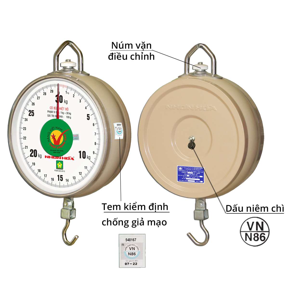 Cân Treo Nhơn Hòa 30 Kg 1 Cân Treo Nhơn Hòa 30 Kg