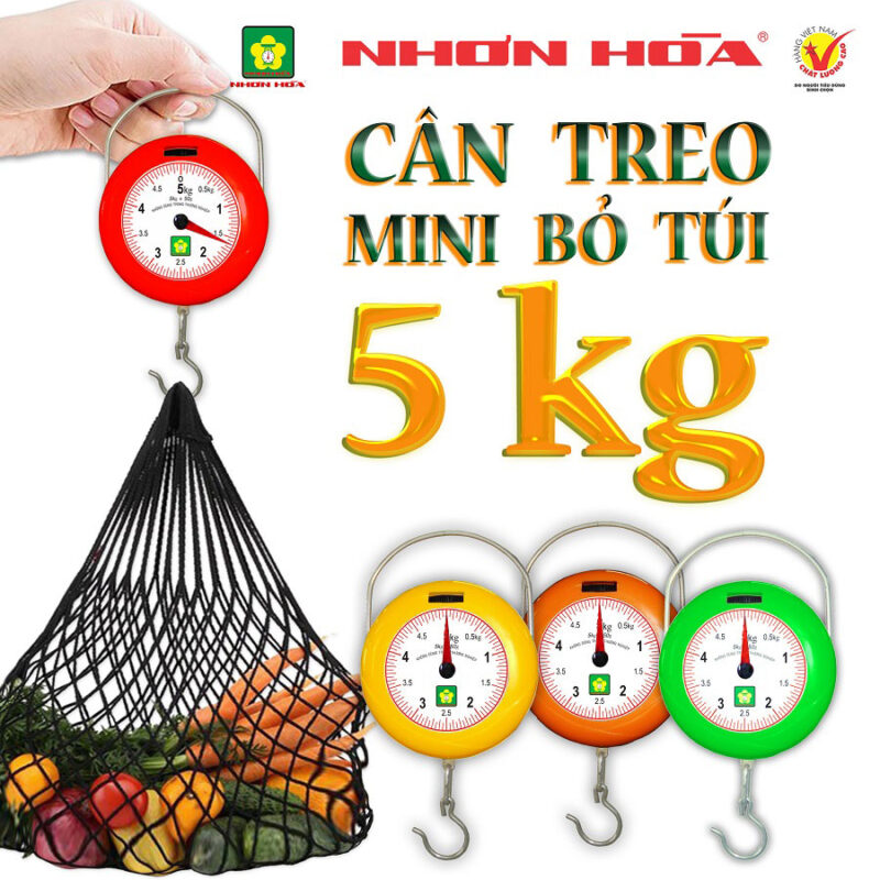 Cân Treo Mini Nhơn Hòa 5Kg Công Cụ Kiểm Tra Khối Lượng Nhanh Chóng Tiện Dụng 2 Cân Treo Mini Nhơn Hòa 5Kg Công Cụ Kiểm Tra Khối Lượng Nhanh Chóng Tiện Dụng