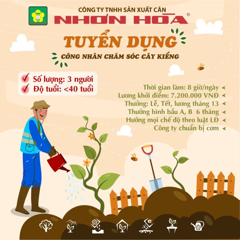 Cân Nhơn Hòa Tuyển Dụng Tháng 10 Năm 2023 10 Cân Nhơn Hòa Tuyển Dụng Tháng 10 Năm 2023